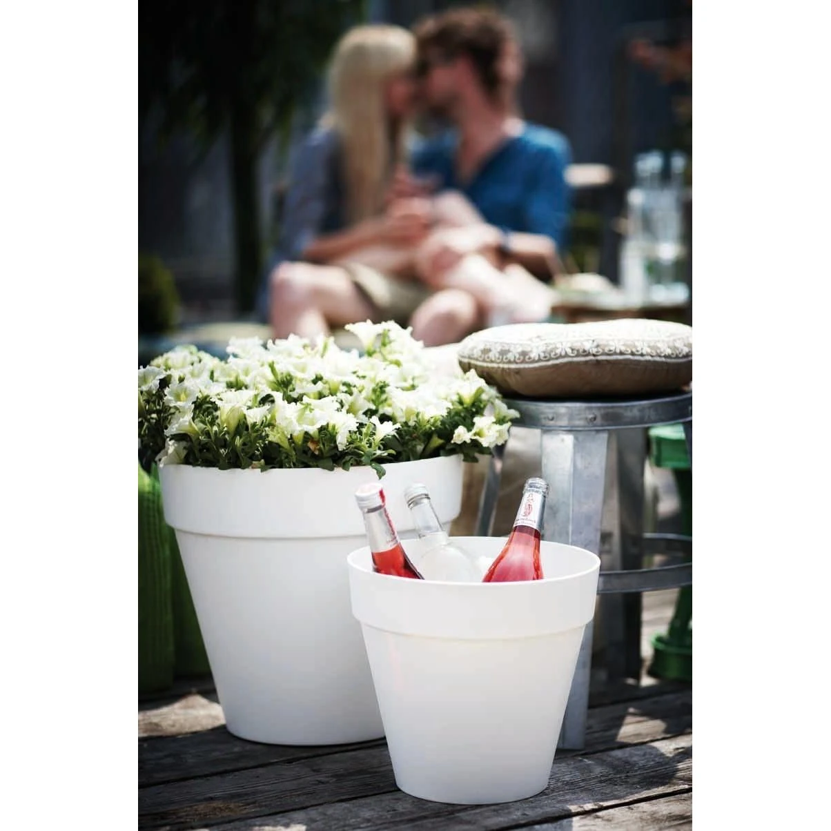 Elho Loft Urban Round Wheels 40 White 5 Elho Loft Urban Round Wheels 40 White - Afbeelding 3