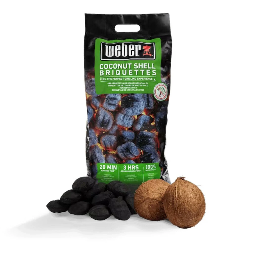 Weber Kokosnoot Briketten 8kg 3 Weber Kokosnoot Briketten 8kg